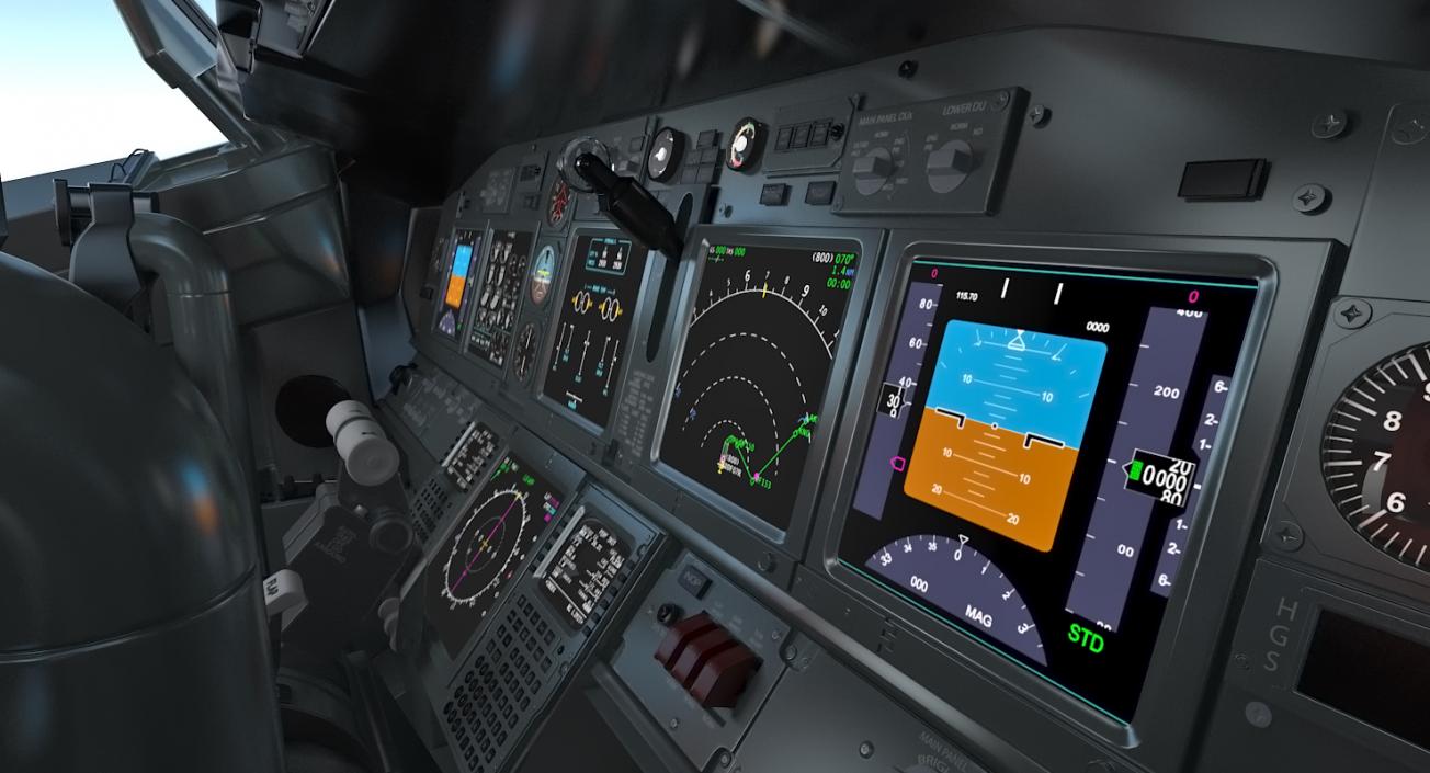 Boeing 737 with Interior and Cockpit Collection 3D