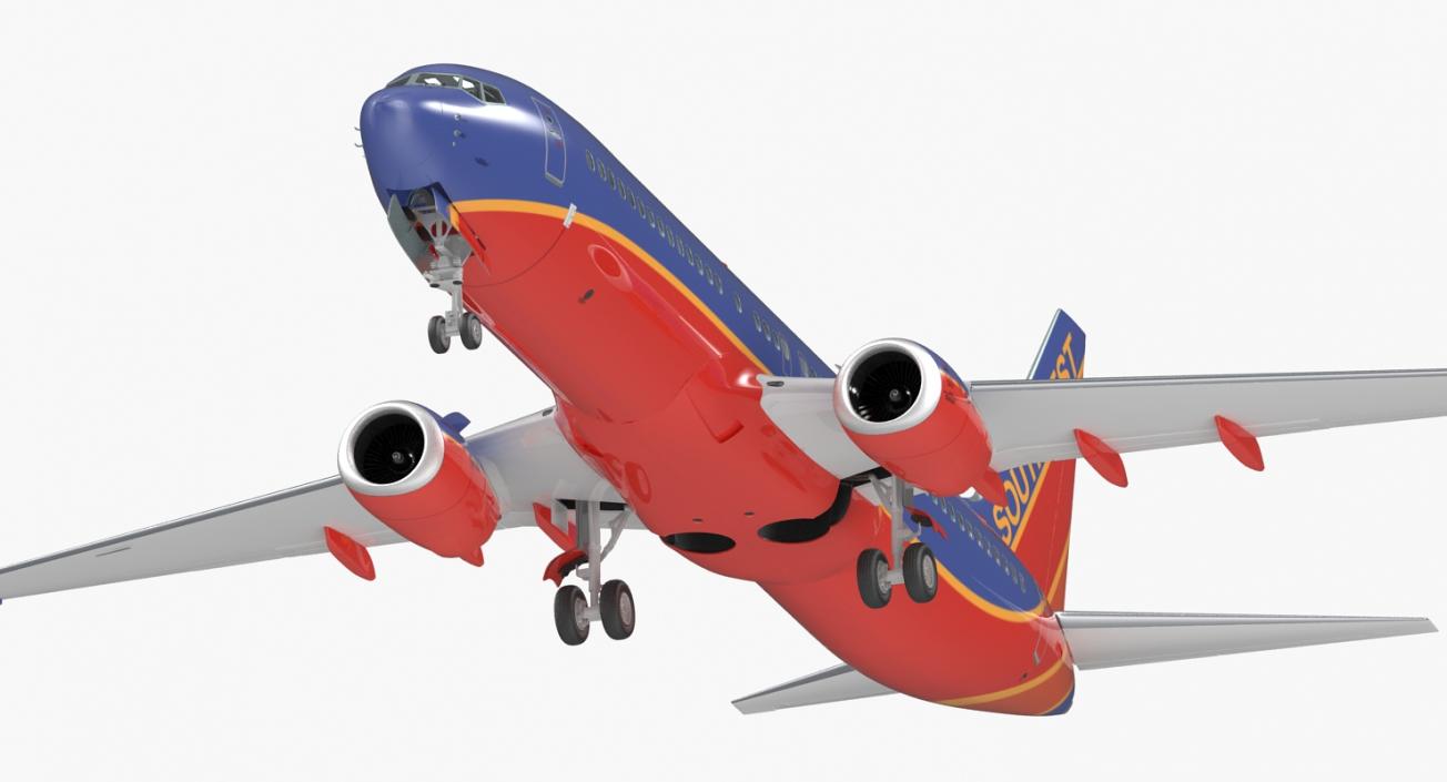 Boeing 737 with Interior and Cockpit Collection 3D