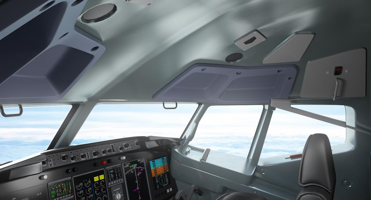 Boeing 737 with Interior and Cockpit Collection 3D