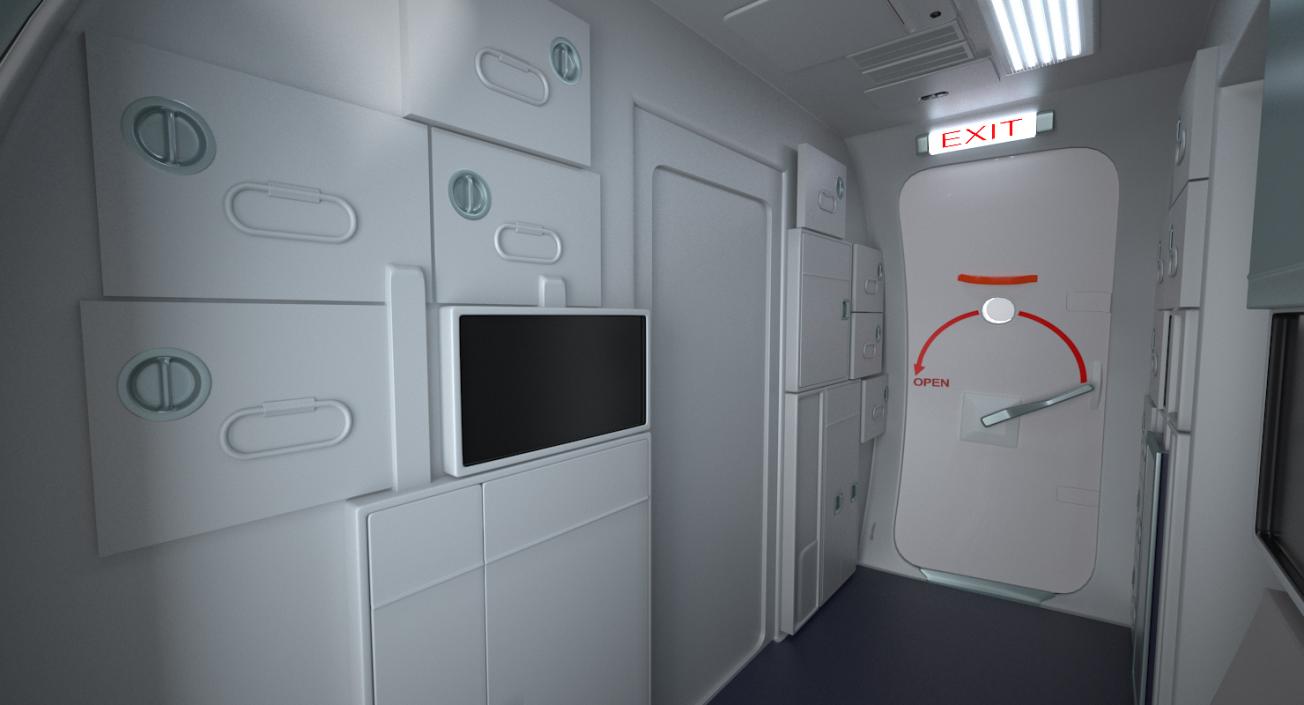 Boeing 737 with Interior and Cockpit Collection 3D