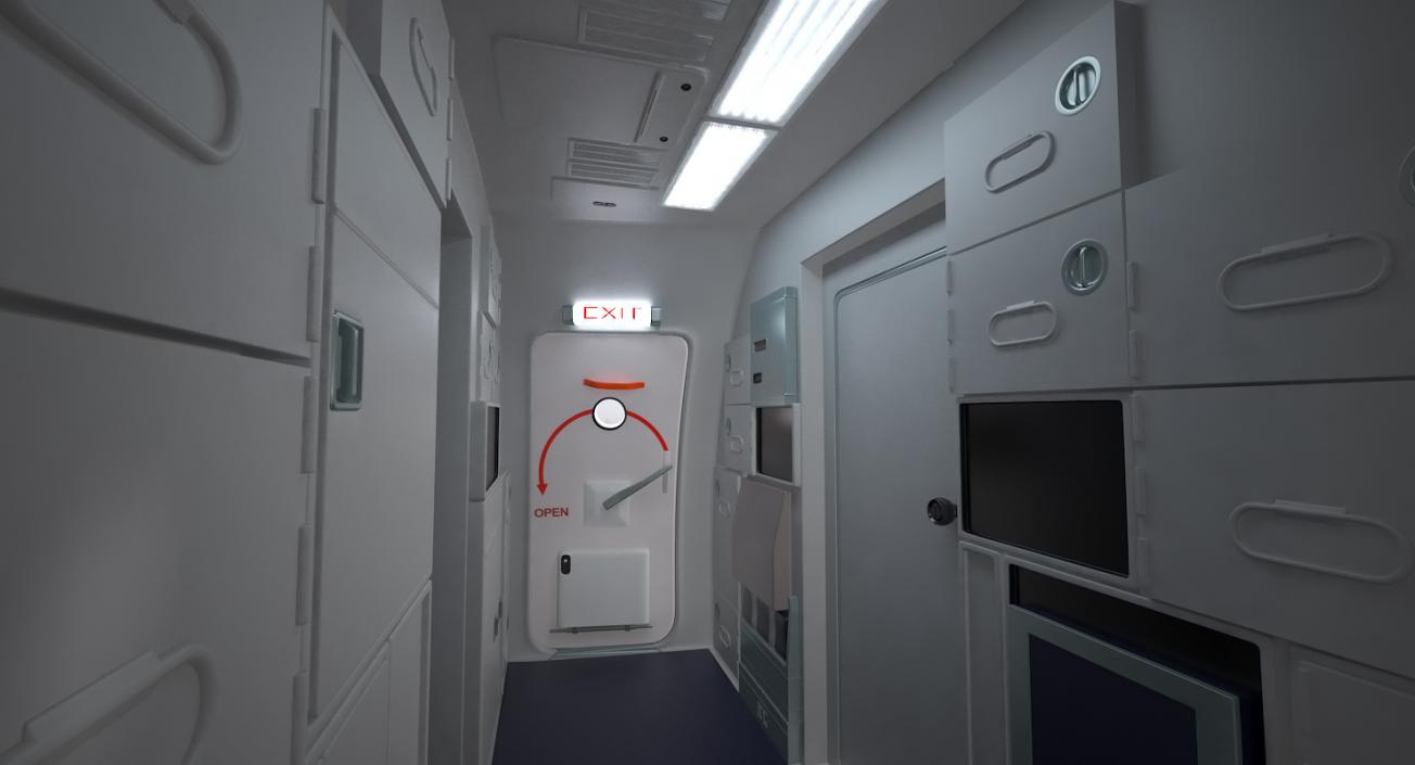 Boeing 737 with Interior and Cockpit Collection 3D