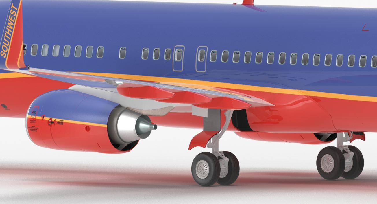 Boeing 737 with Interior and Cockpit Collection 3D