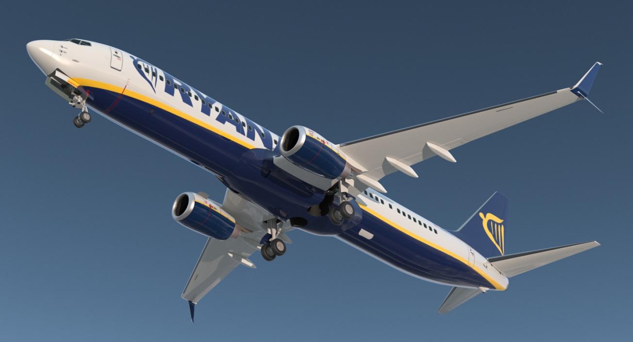 Boeing 737 with Interior and Cockpit Collection 3D