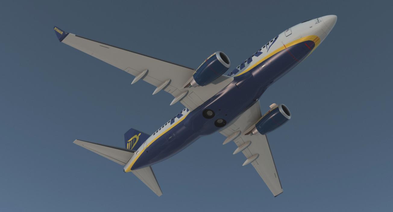 Boeing 737 with Interior and Cockpit Collection 3D