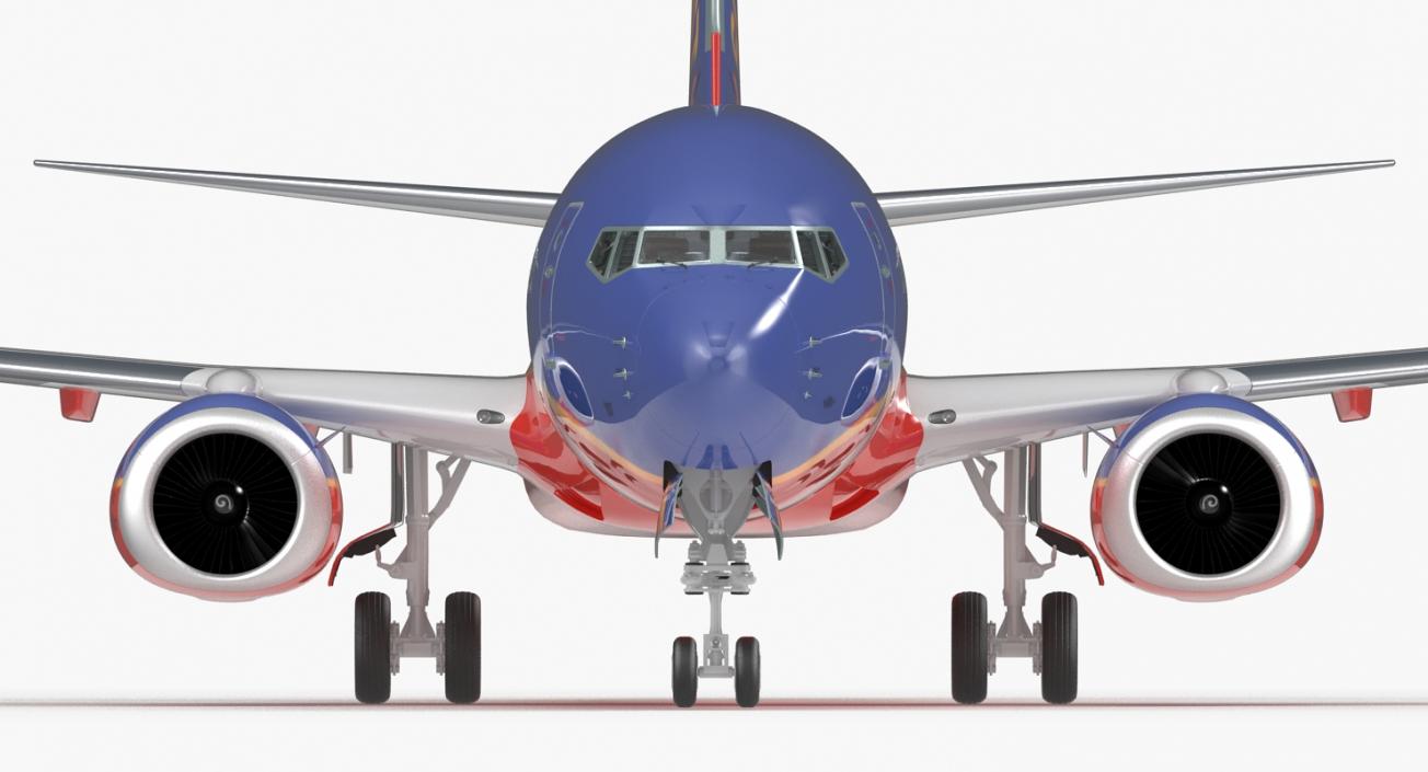 Boeing 737 with Interior and Cockpit Collection 3D