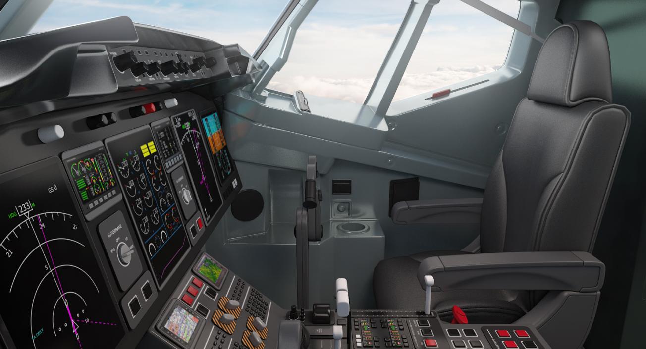 Boeing 737 with Interior and Cockpit Collection 3D