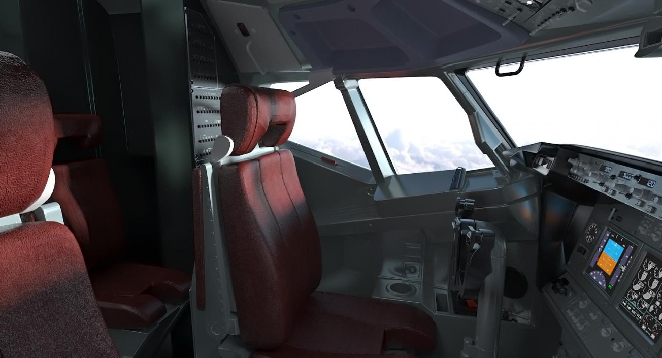 Boeing 737 with Interior and Cockpit Collection 3D