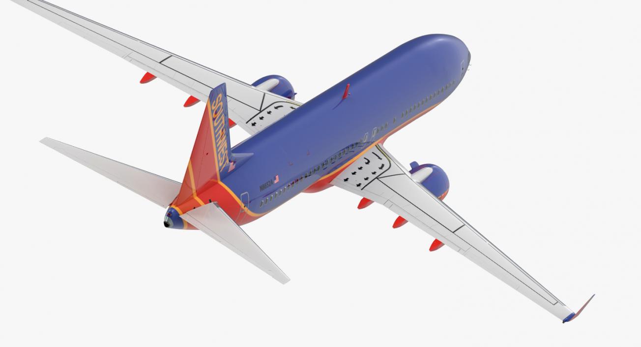 Boeing 737 with Interior and Cockpit Collection 3D