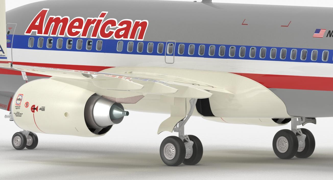 Boeing 737 with Interior and Cockpit Collection 3D