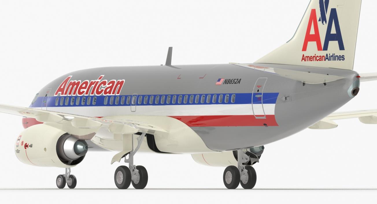 Boeing 737 with Interior and Cockpit Collection 3D