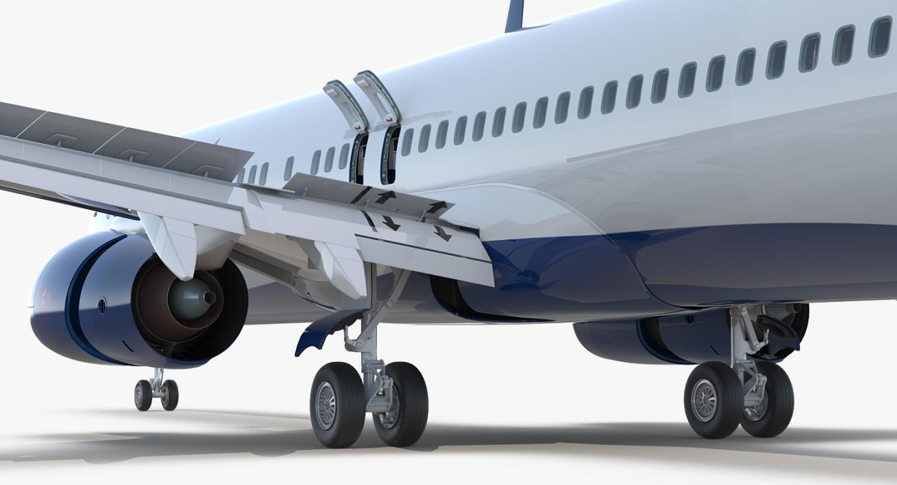 Boeing 737 with Interior and Cockpit Collection 3D