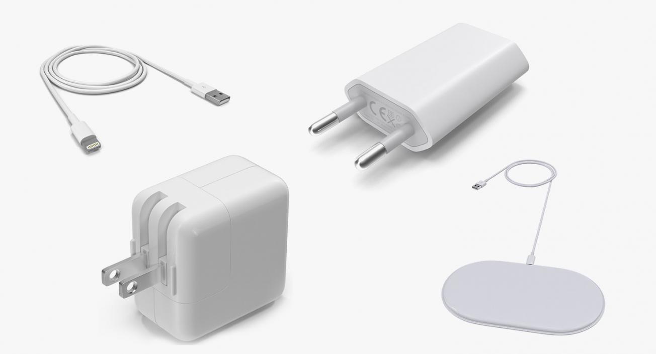 3D model Apple Chargers Collection