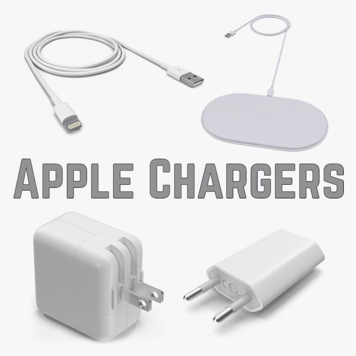 3D model Apple Chargers Collection