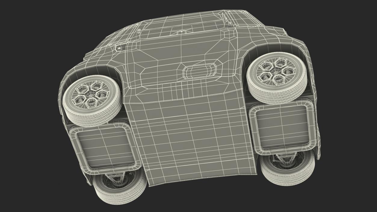 3D Citroen Ami Simple Interior Rigged for Cinema 4D model