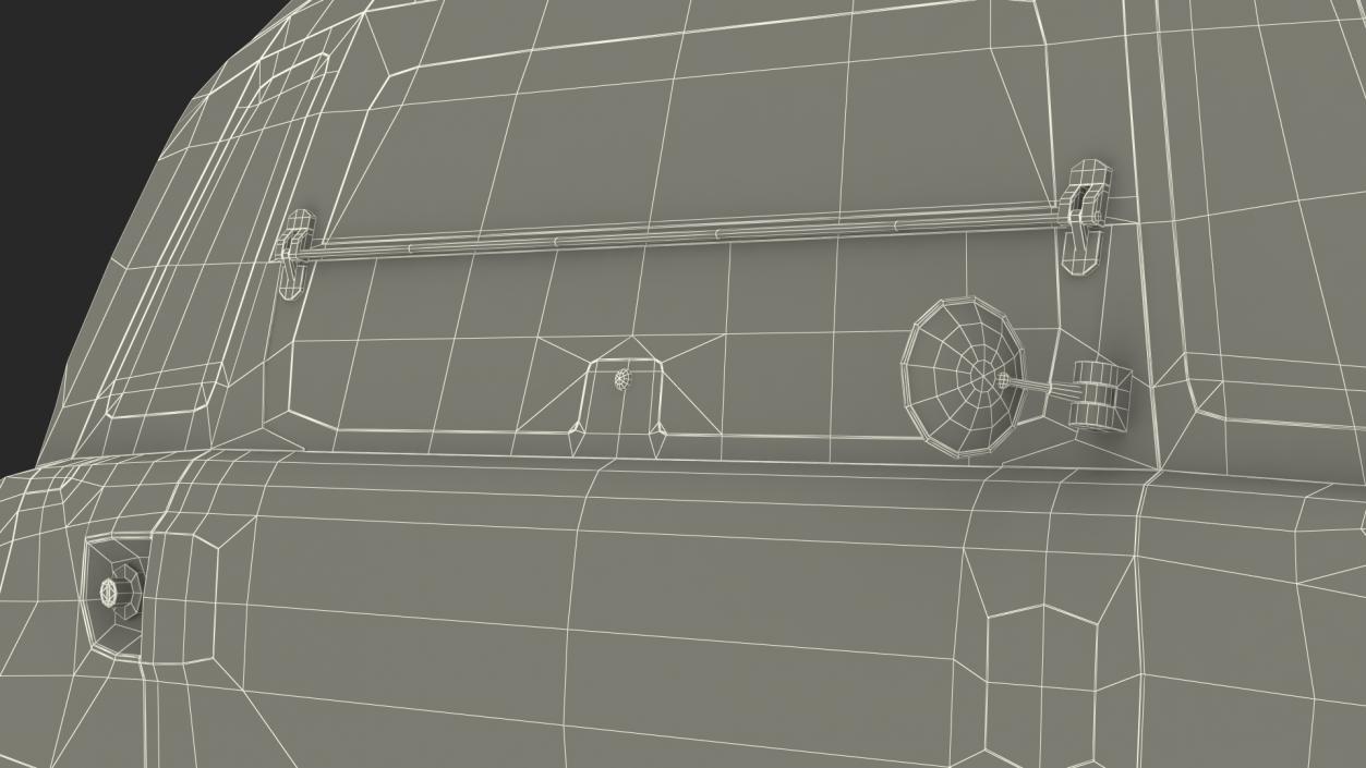 3D Citroen Ami Simple Interior Rigged for Maya model