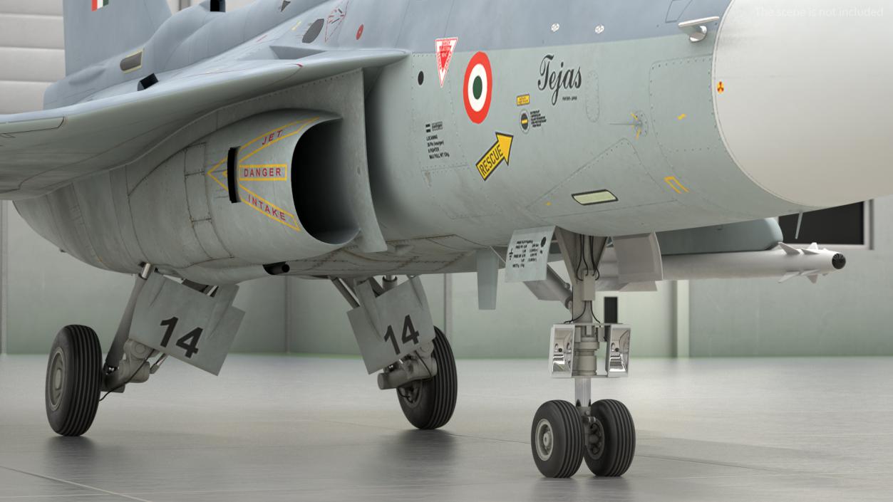 3D HAL Tejas Multirole Light Fighter model