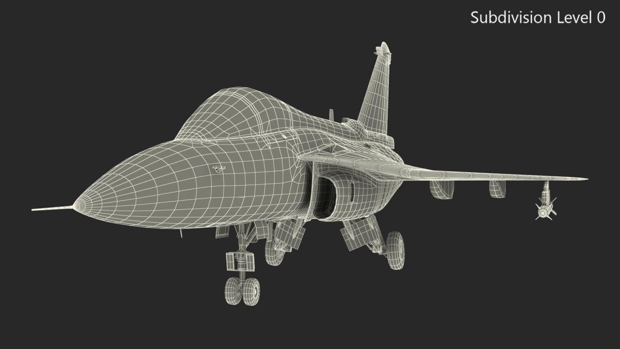 3D HAL Tejas Multirole Light Fighter model