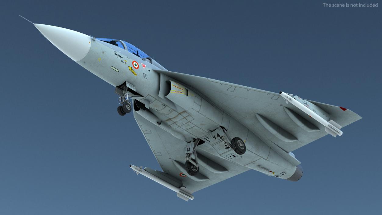 3D HAL Tejas Multirole Light Fighter model