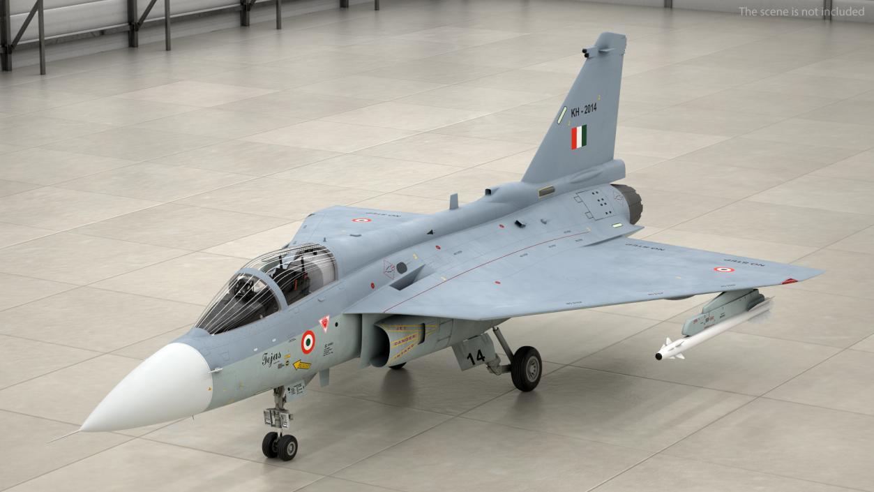 3D HAL Tejas Multirole Light Fighter model