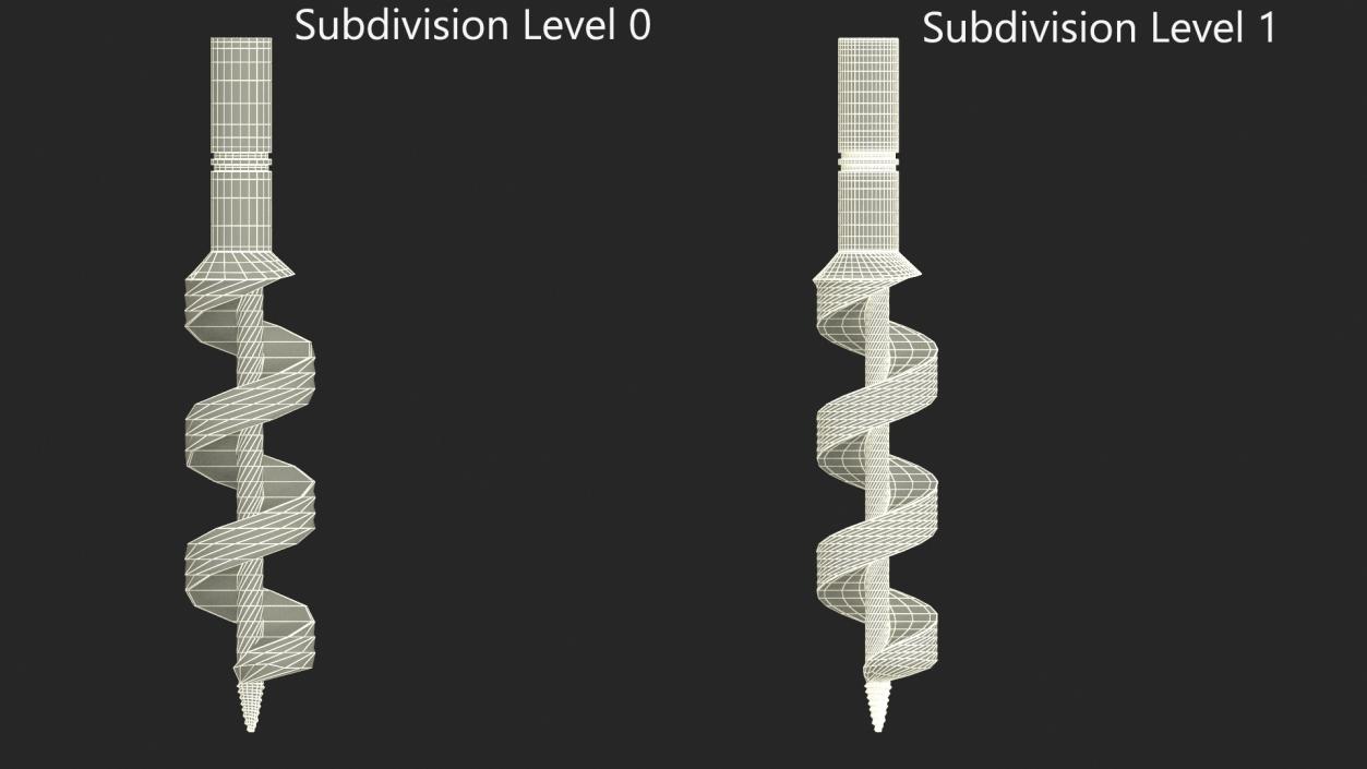 3D model Auger Drill Bit