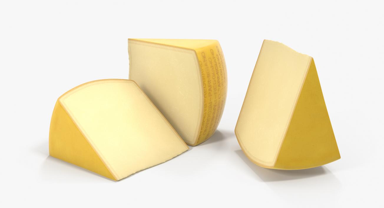 Wheel Of Cheese With Piece Cut Out 3D model