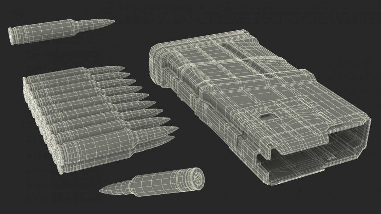 3D SIG XM7 Assault Rifle 2 model