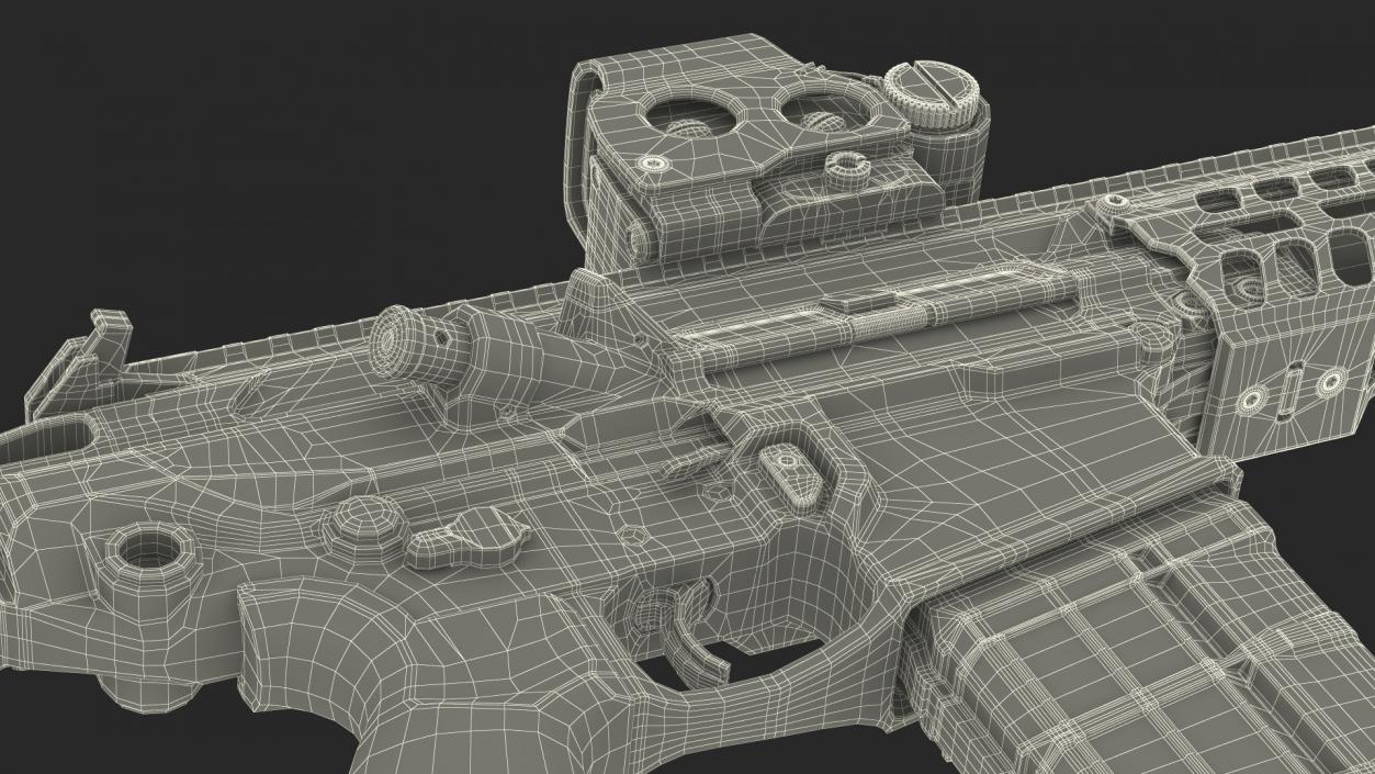 3D SIG XM7 Assault Rifle 2 model