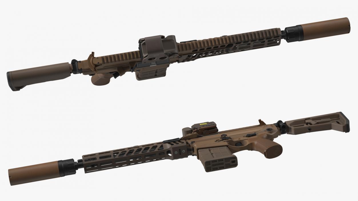 3D SIG XM7 Assault Rifle 2 model