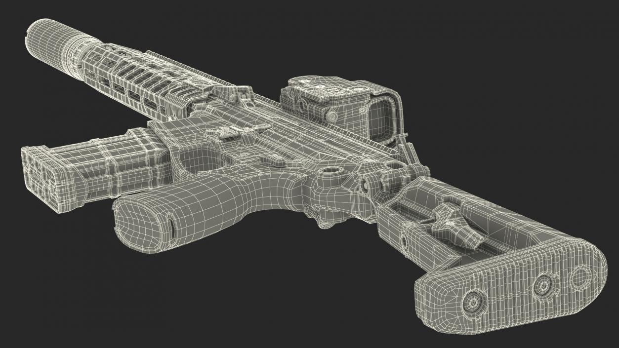 3D SIG XM7 Assault Rifle 2 model