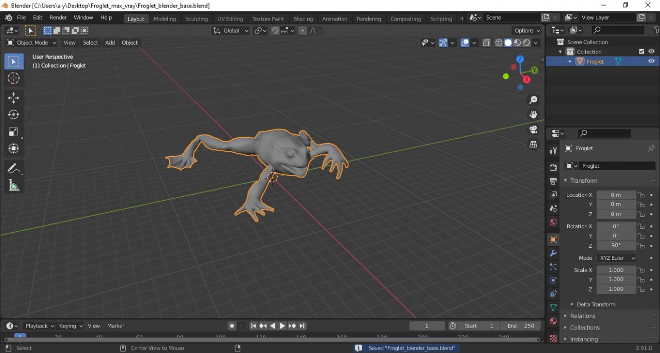 Froglet 3D model