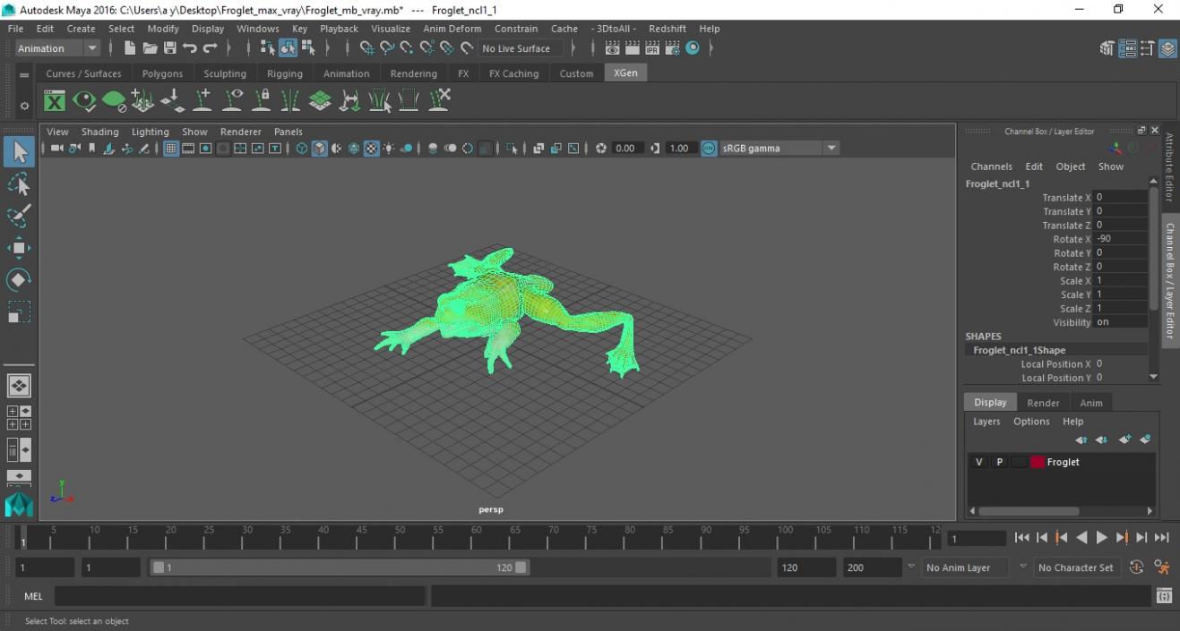 Froglet 3D model