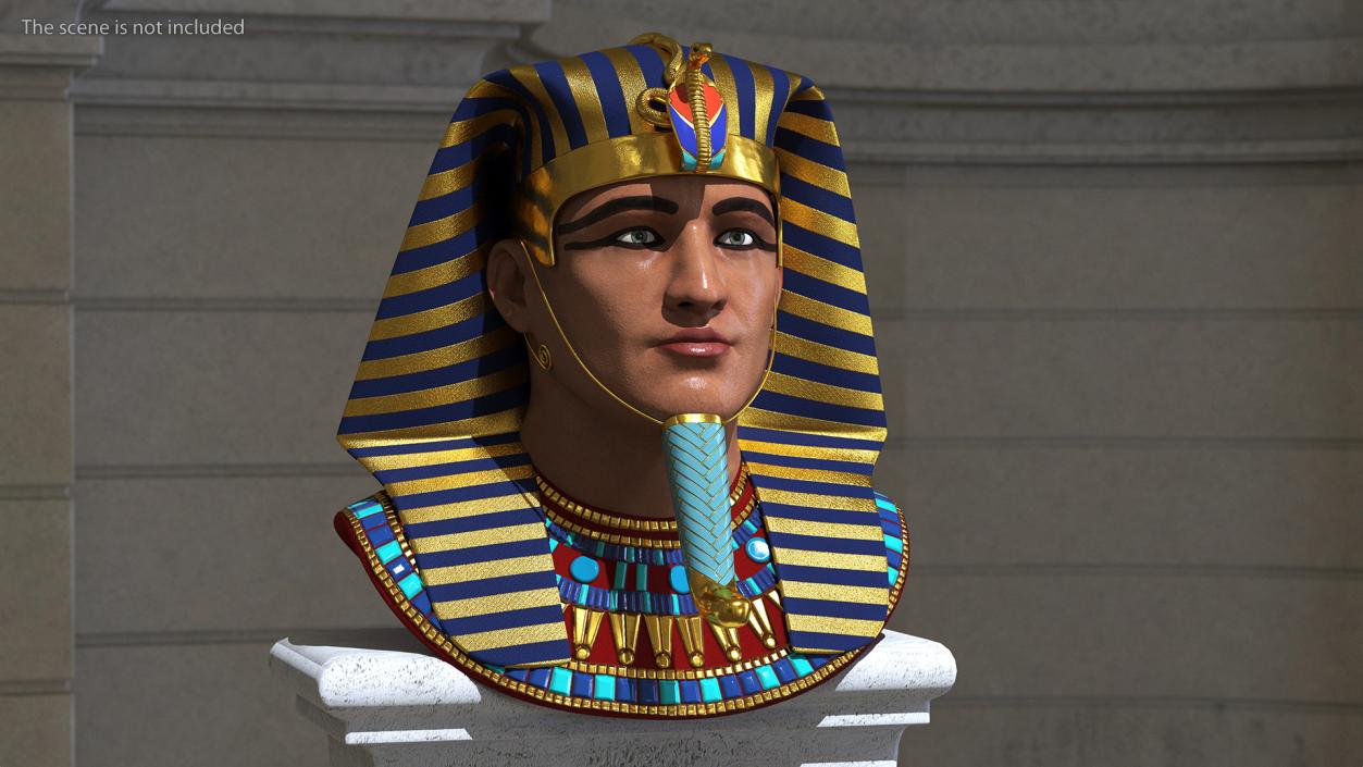 3D Pharaoh Heads Collection 2