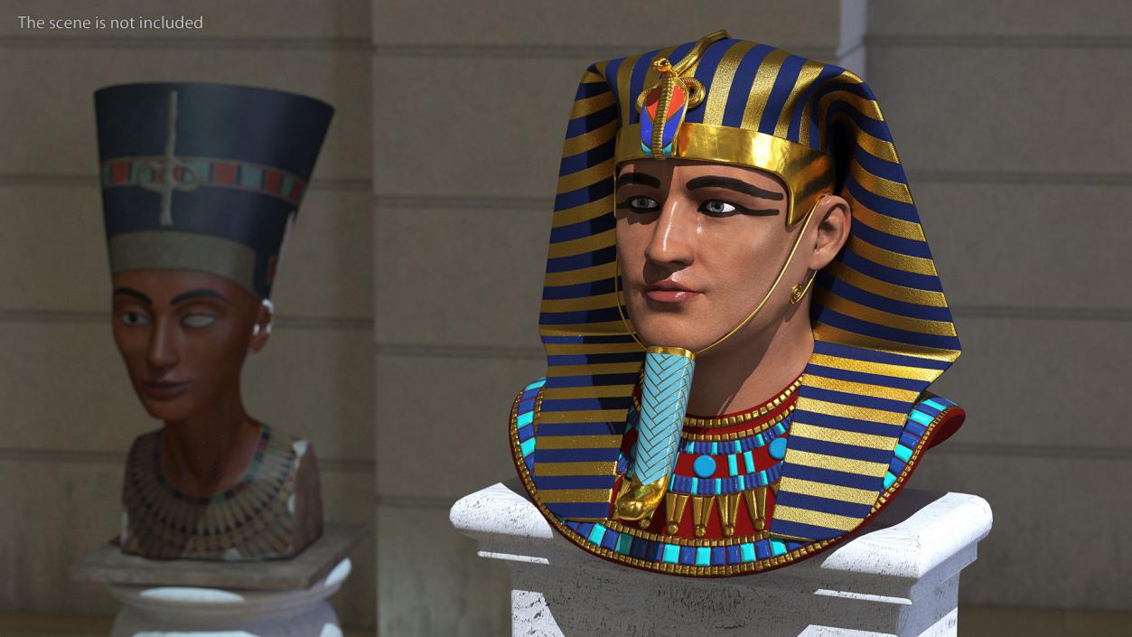 3D Pharaoh Heads Collection 2