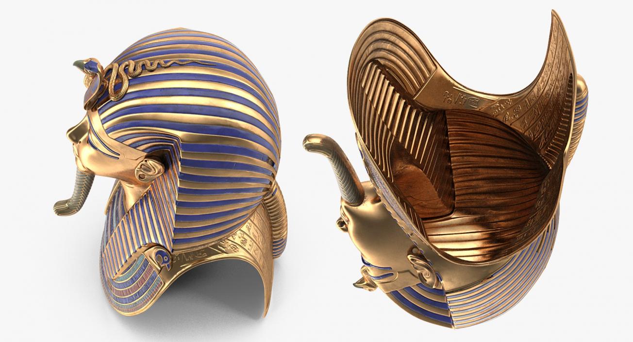 3D Pharaoh Heads Collection 2