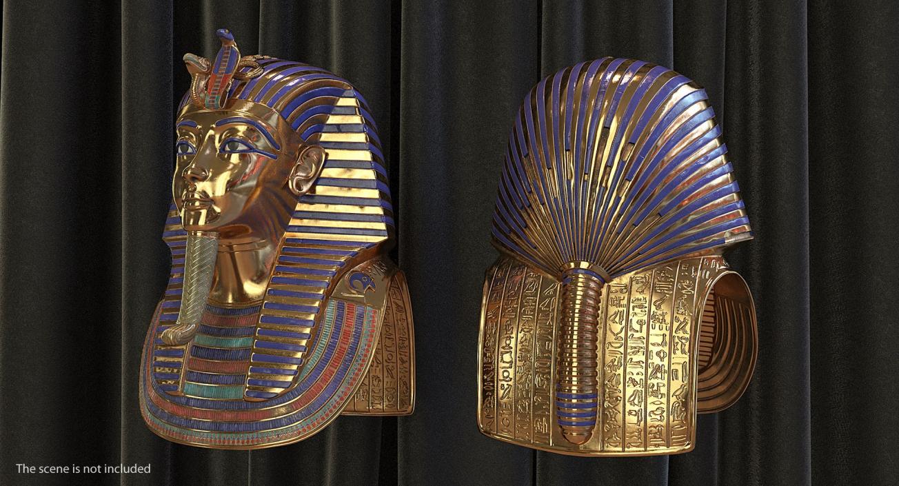 3D Pharaoh Heads Collection 2