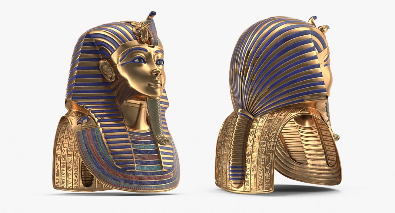 3D Pharaoh Heads Collection 2