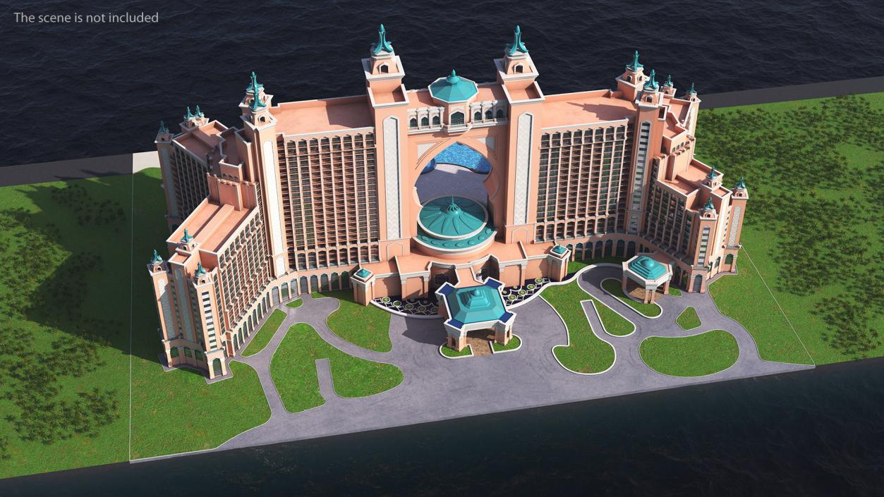 Atlantis Palm Dubai Luxury Hotel 3D