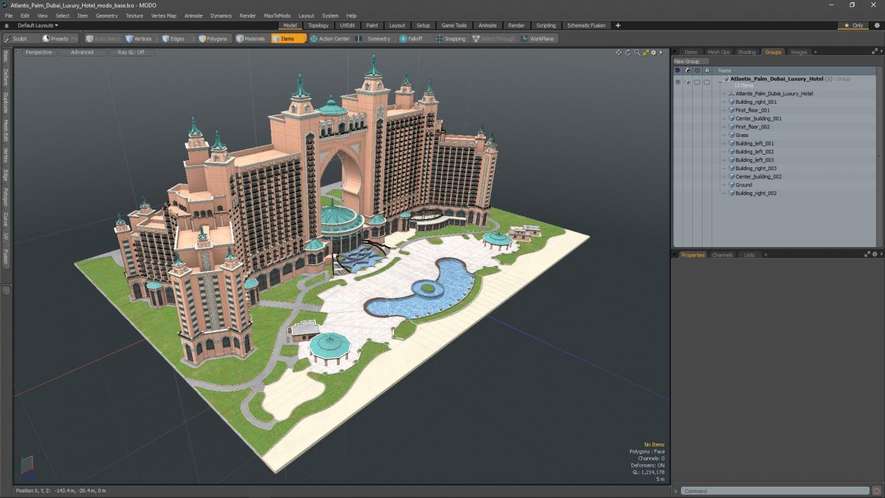 Atlantis Palm Dubai Luxury Hotel 3D