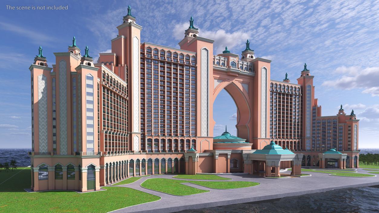 Atlantis Palm Dubai Luxury Hotel 3D