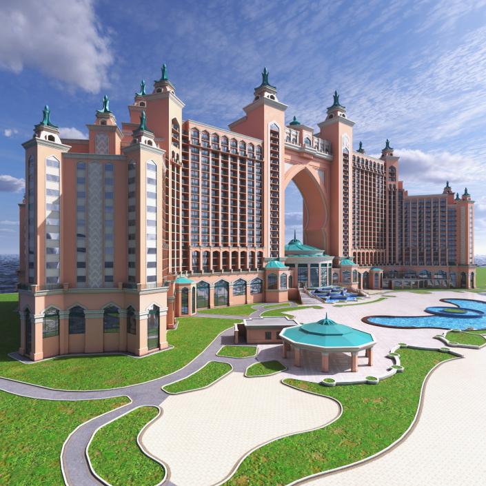 Atlantis Palm Dubai Luxury Hotel 3D