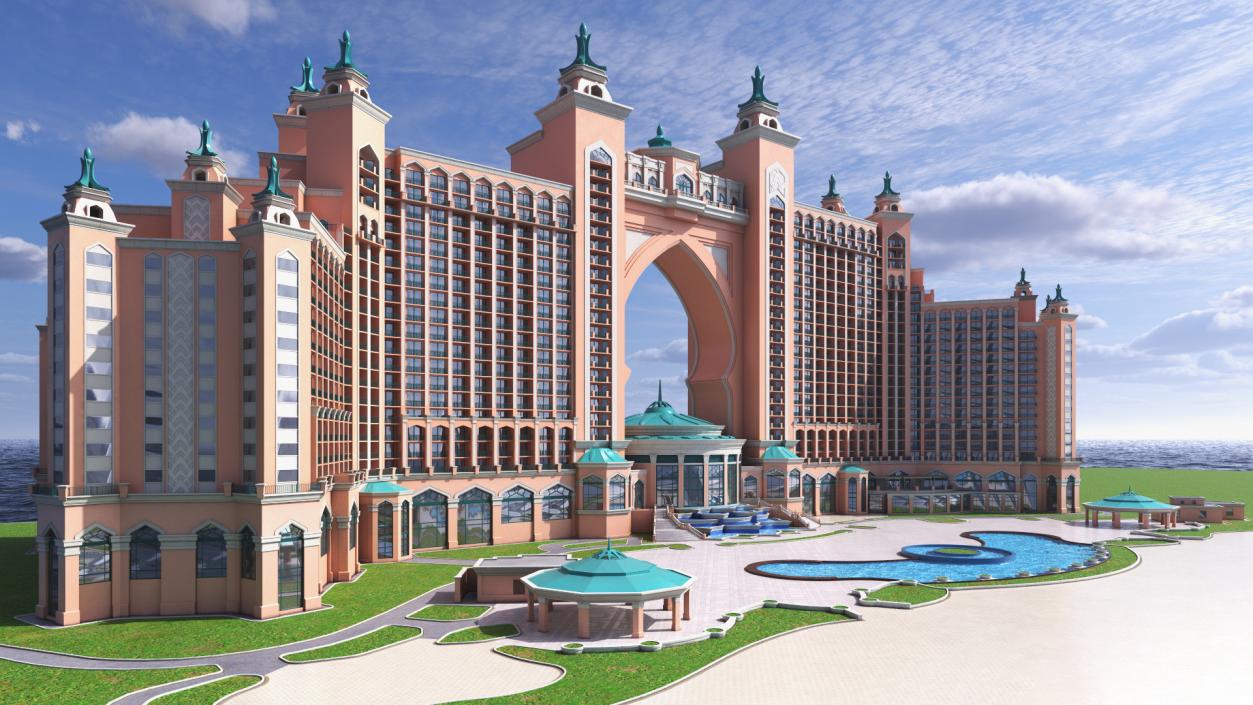 Atlantis Palm Dubai Luxury Hotel 3D