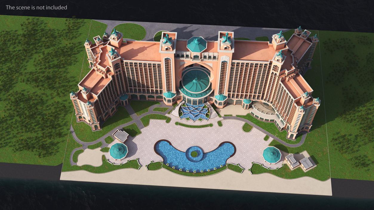 Atlantis Palm Dubai Luxury Hotel 3D