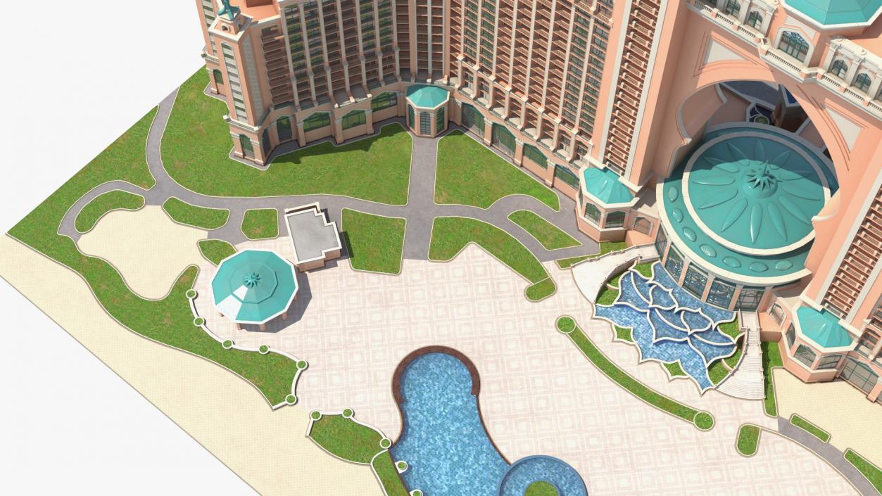 Atlantis Palm Dubai Luxury Hotel 3D