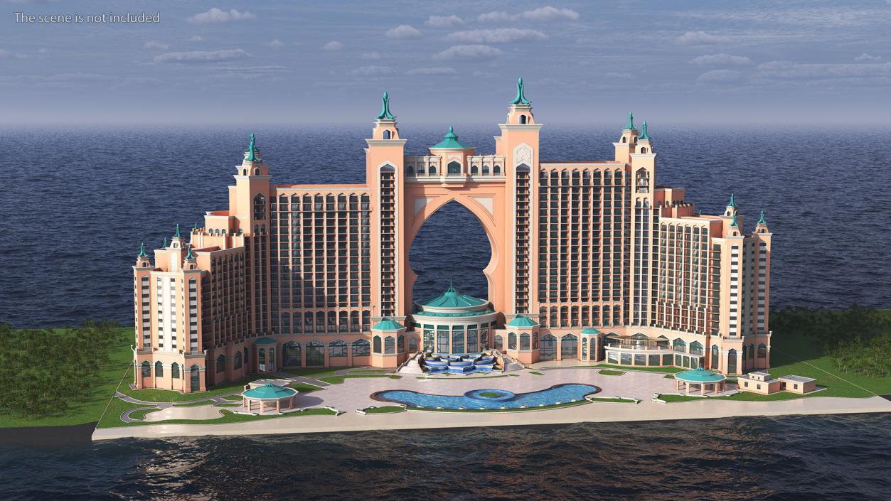 Atlantis Palm Dubai Luxury Hotel 3D