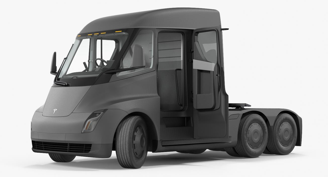 3D model Electric Semi Truck Tesla