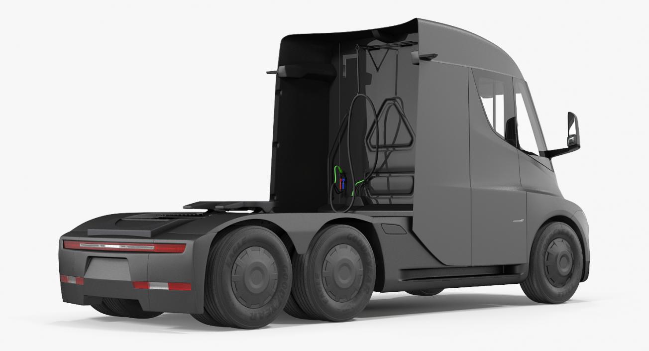 3D model Electric Semi Truck Tesla