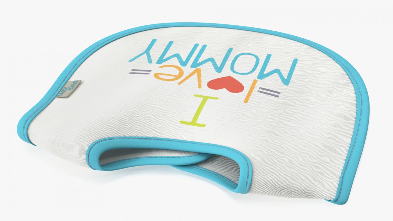 3D I Love Mommy Baby Bib