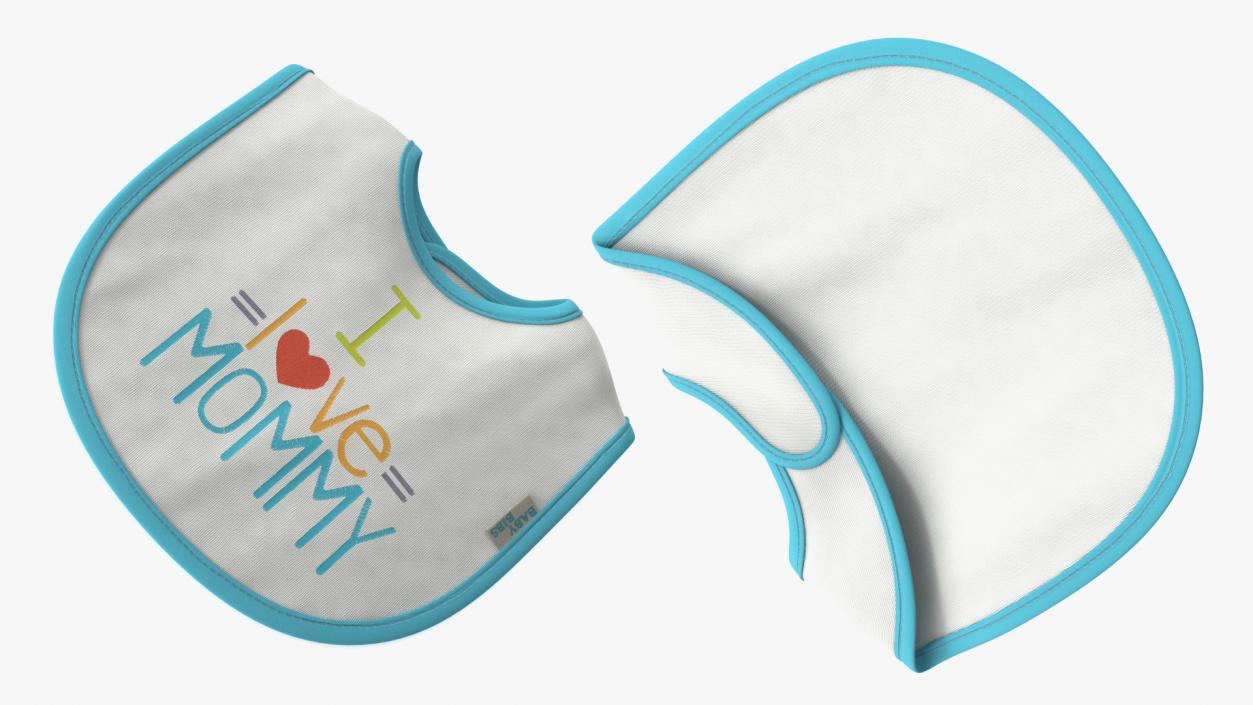 3D I Love Mommy Baby Bib