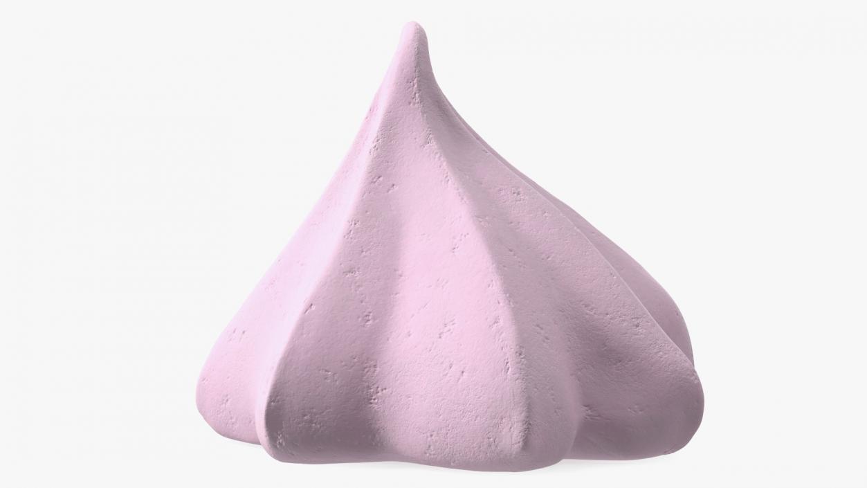 Small Cone Meringue Pink 3D model