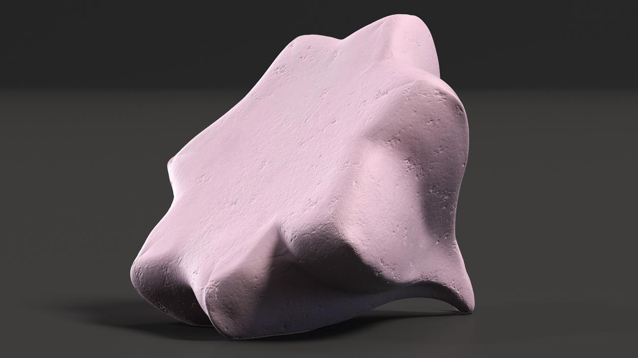 Small Cone Meringue Pink 3D model